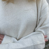 Casual Strik - Creme