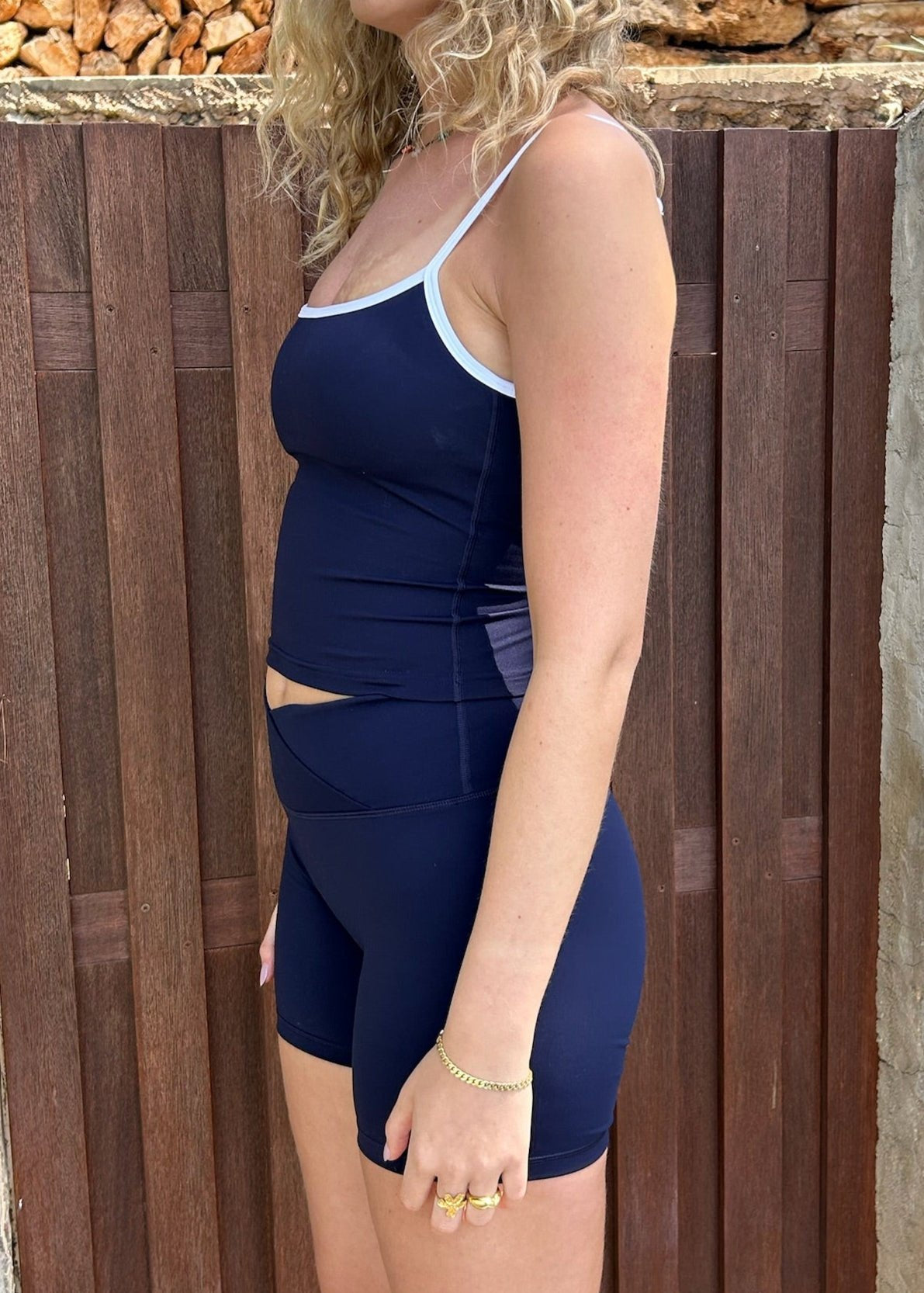 Active Strap Tanktop - Navy - ByStenholt.dk
