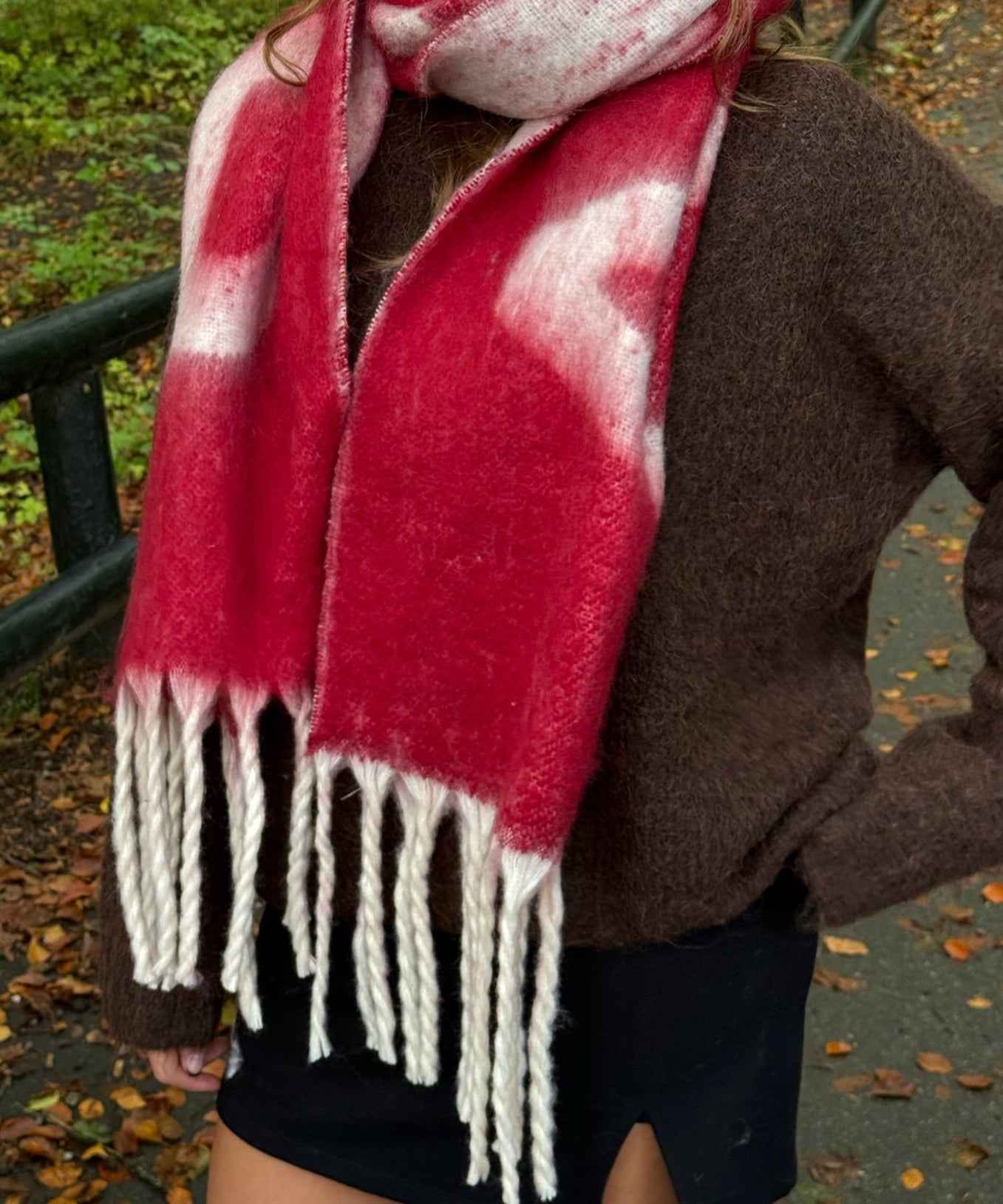 Amour Tørklæde - Rød - ByStenholt.dk