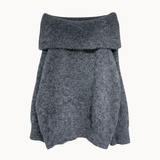 Anna Off Shoulder Strik - Grå - ByStenholt.dk