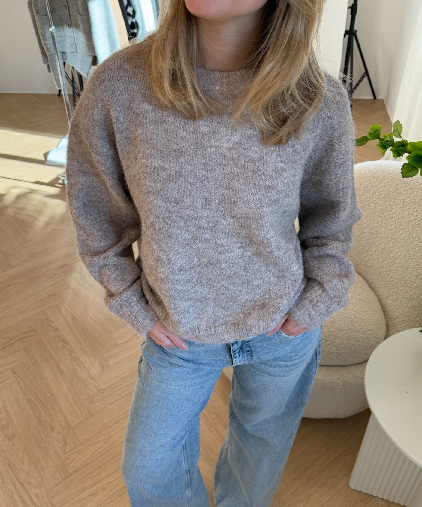 Casual Strik - Taupe - ByStenholt.dk