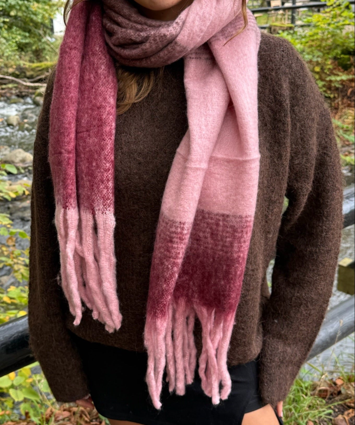 Celia Tørklæde - Pink - ByStenholt.dk