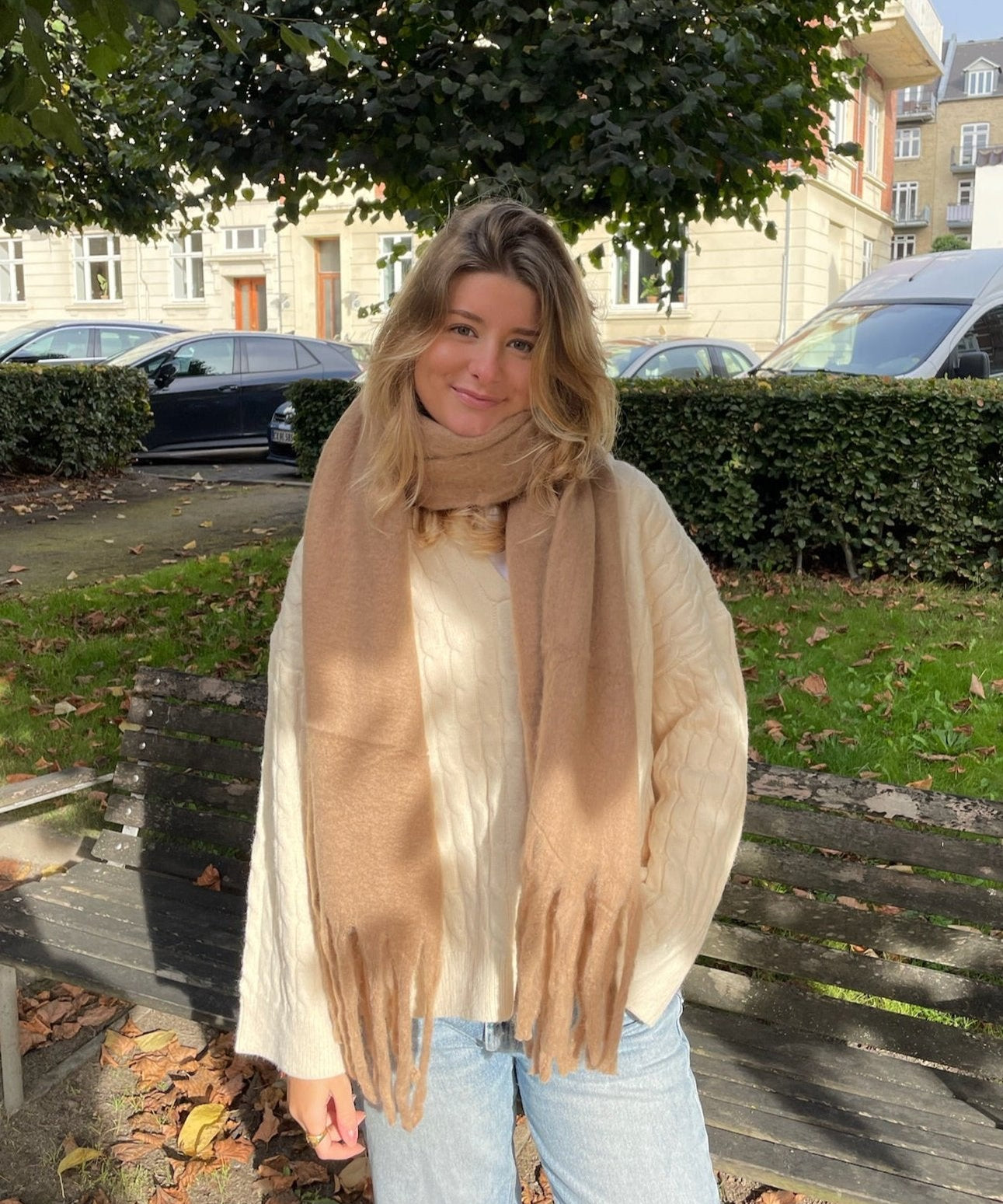 Chunky Tørklæde - Brun - ByStenholt.dk