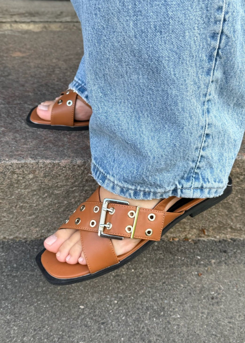 Daily Slingbacks - Camel - ByStenholt.dk
