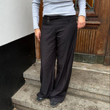 Elira Low Waist Bukser - Sort - ByStenholt.dk