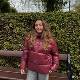 Nola Puffer Jakke - Bordeaux - ByStenholt.dk