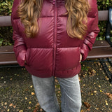 Nola Puffer Jakke - Bordeaux - ByStenholt.dk