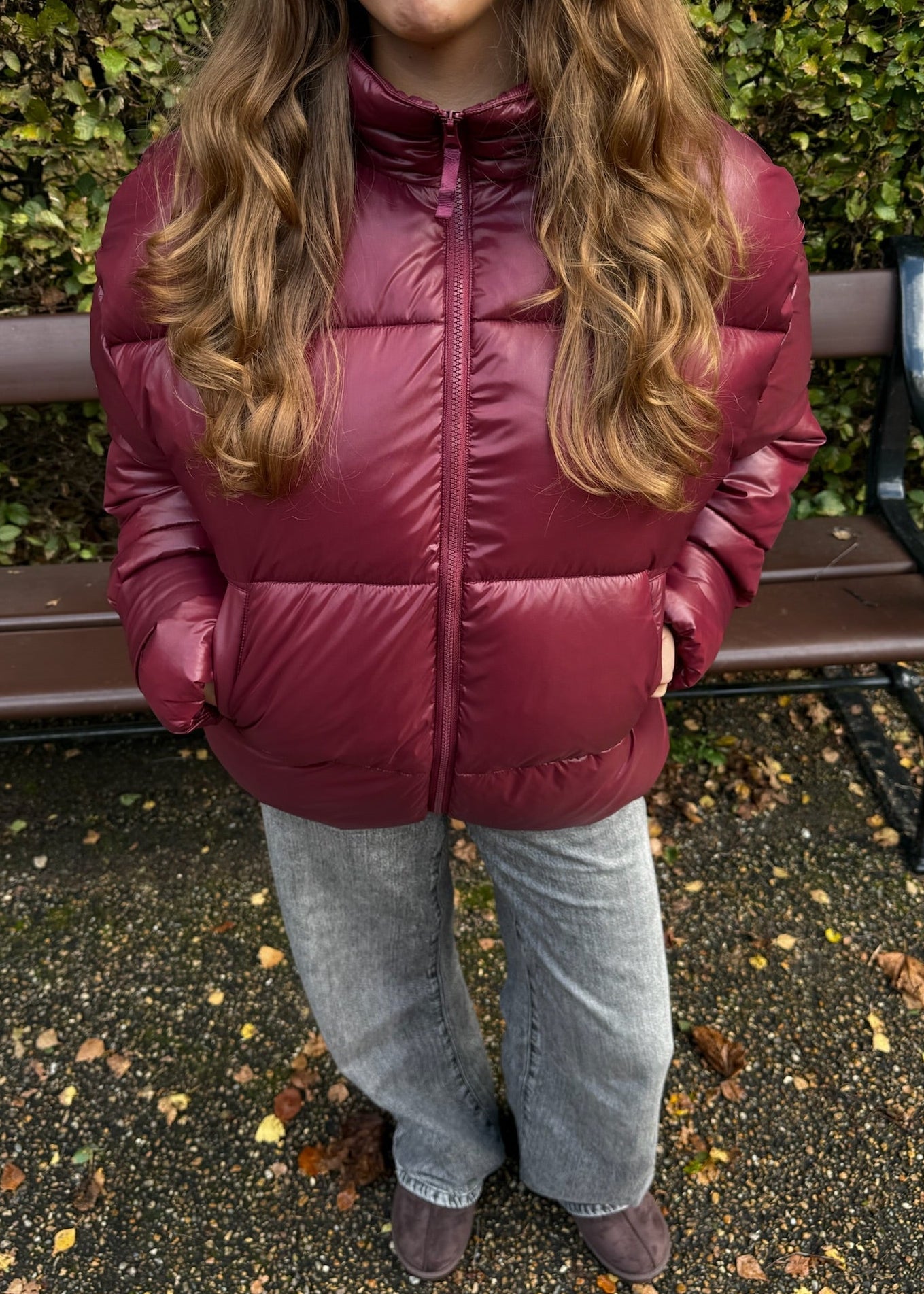 Nola Puffer Jakke - Bordeaux - ByStenholt.dk