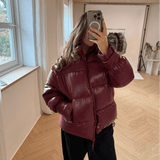 Nola Puffer Jakke - Bordeaux - ByStenholt.dk