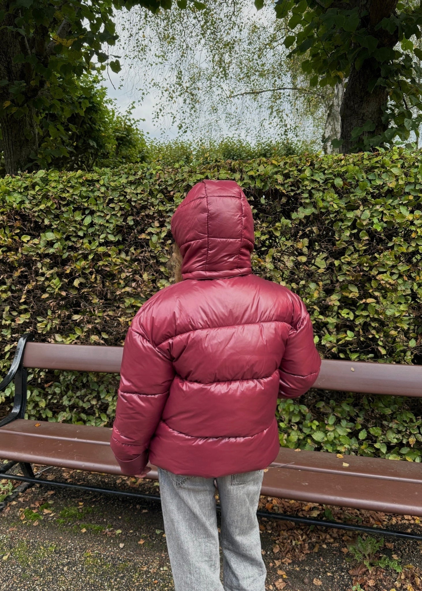 Nola Puffer Jakke - Bordeaux - ByStenholt.dk
