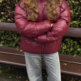 Nola Puffer Jakke - Bordeaux - ByStenholt.dk