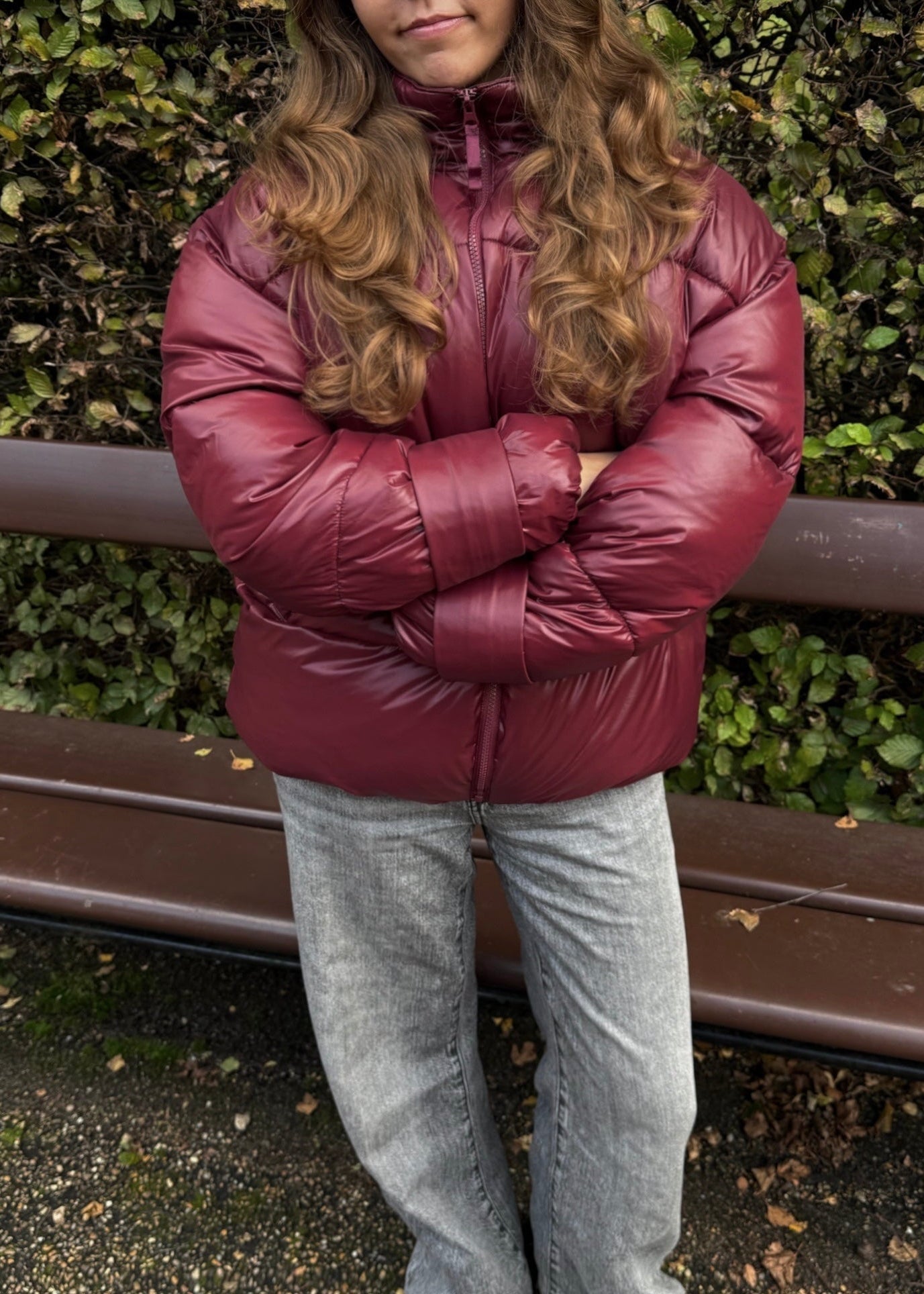 Nola Puffer Jakke - Bordeaux - ByStenholt.dk