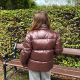 Nola Puffer Jakke - Mørkebrun - ByStenholt.dk