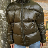 Nola Puffer Jakke - Mørkegrøn - ByStenholt.dk
