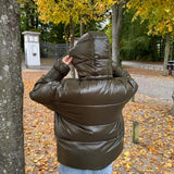 Nola Puffer Jakke - Mørkegrøn - ByStenholt.dk