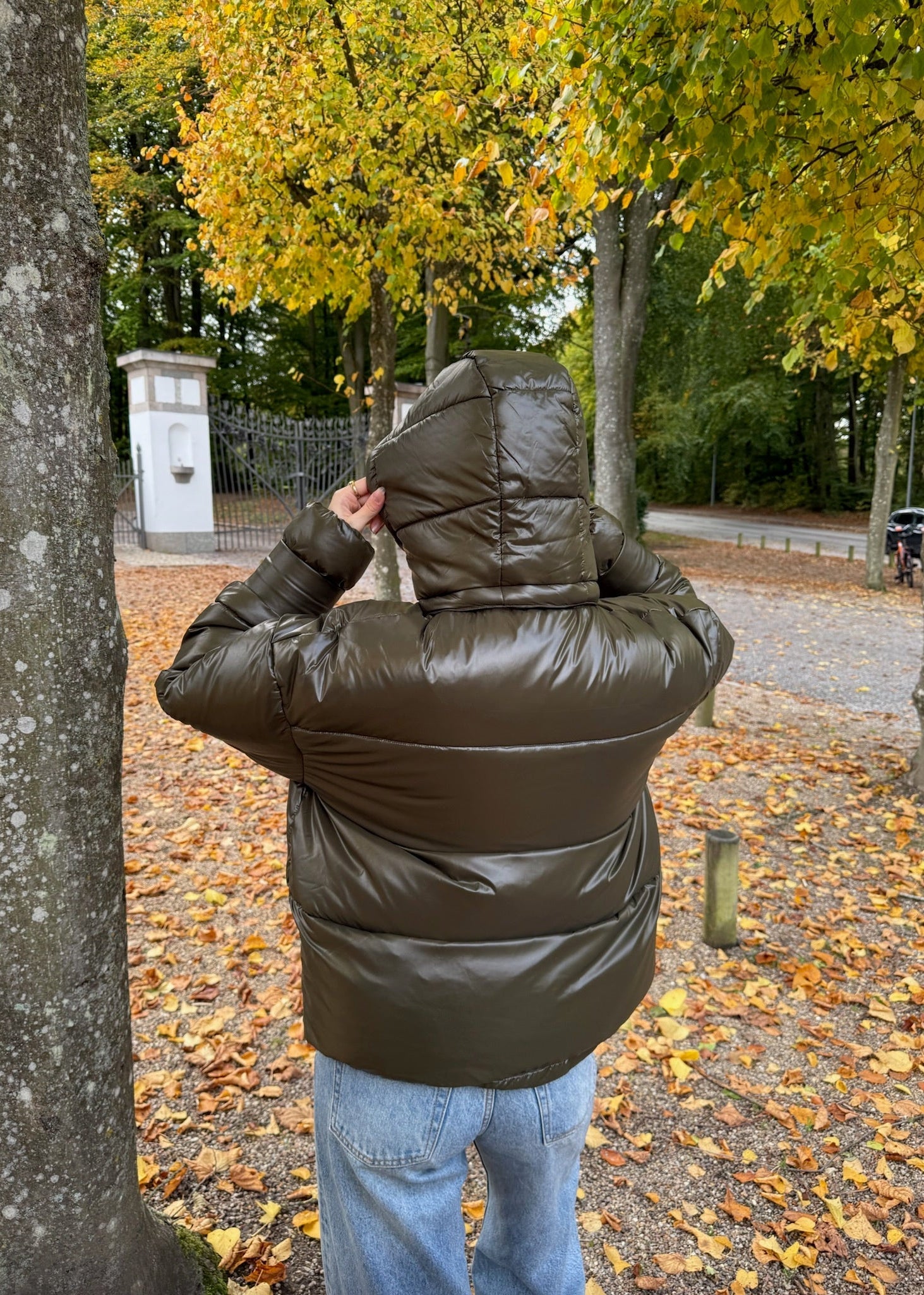 Nola Puffer Jakke - Mørkegrøn - ByStenholt.dk