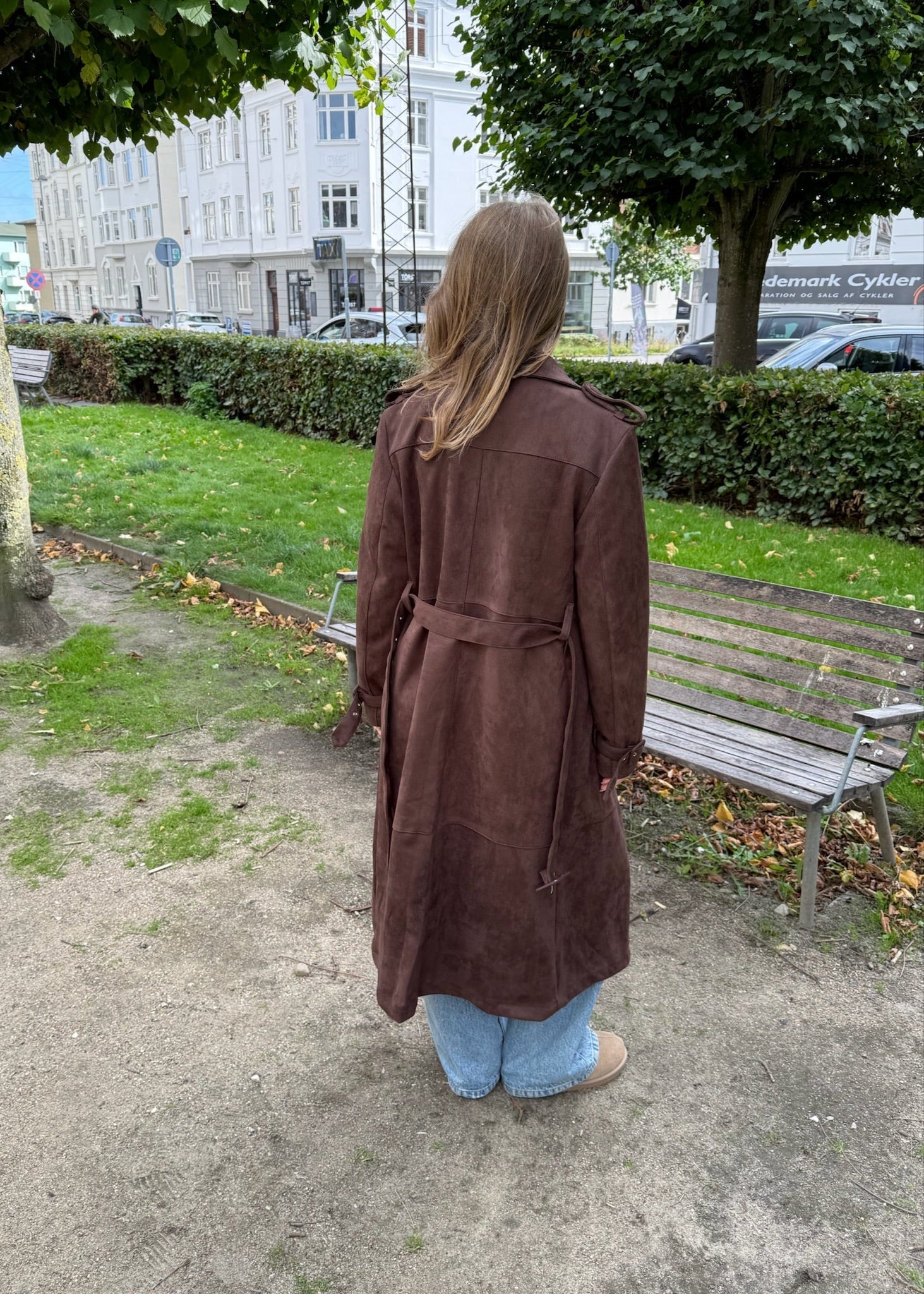 Ruskind lang Coat - Brun - ByStenholt.dk