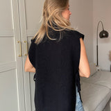Sofia T-Shirt Strik - Sort - ByStenholt.dk