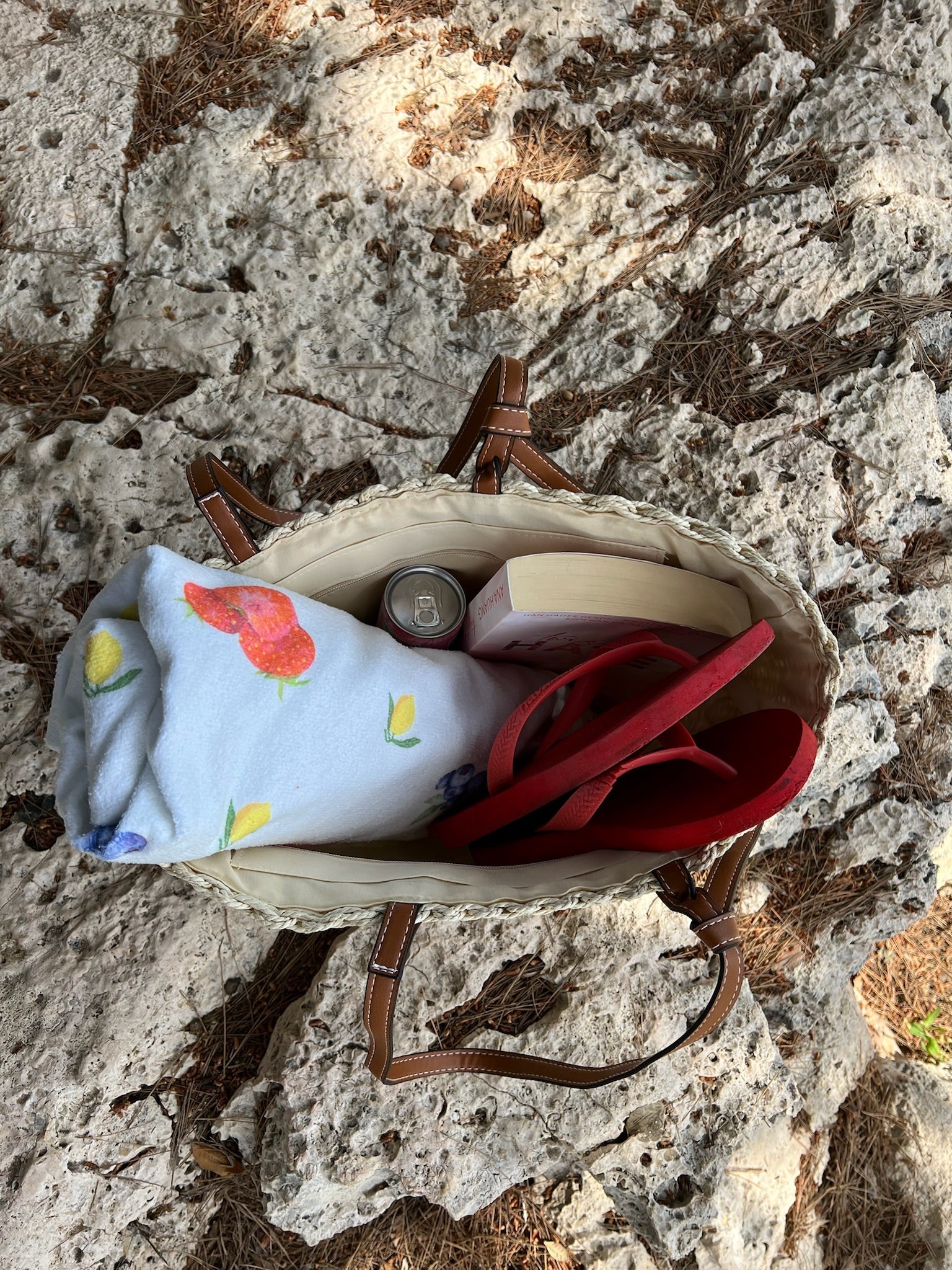 Strandhåndklæde - Frugter - ByStenholt.dk