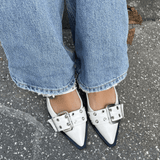 Zara Slingbacks - Hvid - ByStenholt.dk