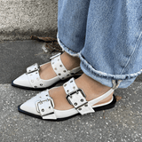 Zara Slingbacks - Hvid - ByStenholt.dk