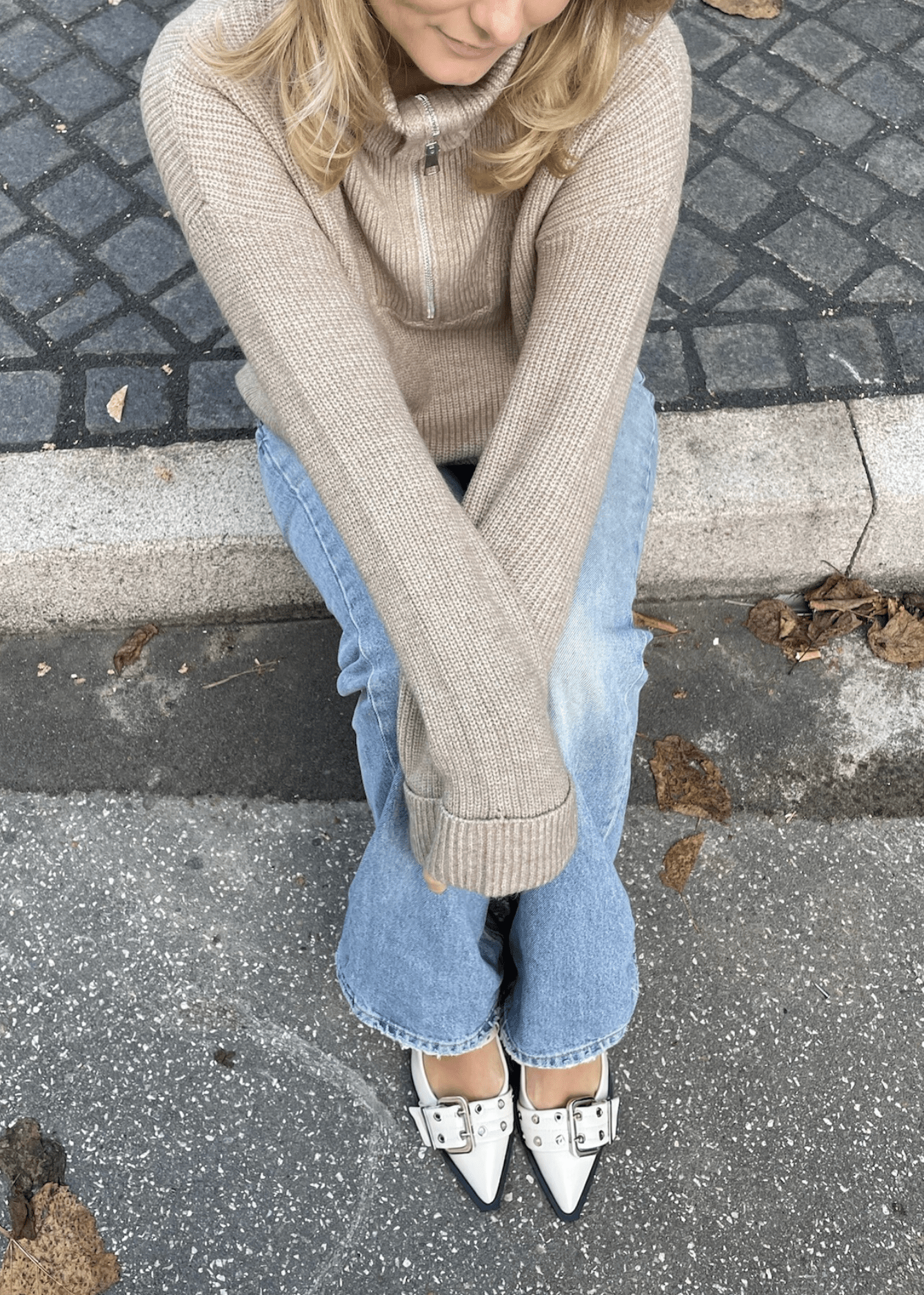Zara Slingbacks - Hvid - ByStenholt.dk