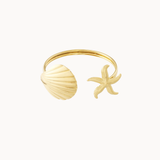 Sofie Ocean Cuff Armbånd - Guldbelagt