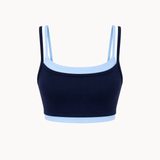 Active Dobbeltlags Top - Navy/Lyseblå