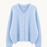 Strikket Cardigan - Blå