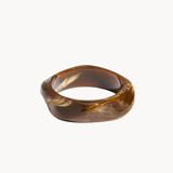 Ruby Chunky Bangle - Mørkebrun