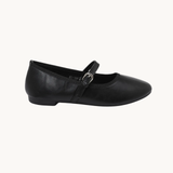 Alva Ballerina med rem - Sort