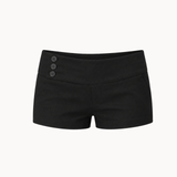 Low Waist Mini Shorts - Sort