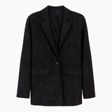 Suede Blazer - Sort