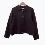 Selma Cardigan - Mørkebrun