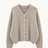 Strikket Cardigan - Taupe