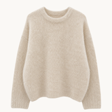 Mille Striktrøje - Beige