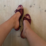 Høje Mules med Sløjfe - Bordeaux