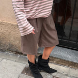 Pleated Ruskind Ankelstøvler - Sort