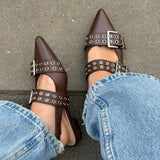 Zara Slingbacks - Mørkebrun