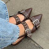 Zara Slingbacks - Mørkebrun
