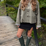 Elora Short Trench - Khaki