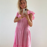 Long linen dress - Pink