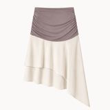 Zenia Top + Aia Nederdel Sæt - Taupe/Creme