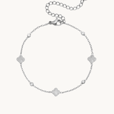 Clover Sparkle Armbånd - Sølvbelagt