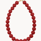 Chunky Perlehalskæde - Rød