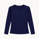Active Langærmet Bluse - Navy - ByStenholt.dk
