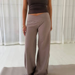 Active Straight Wrap Tights - Beige - ByStenholt.dk