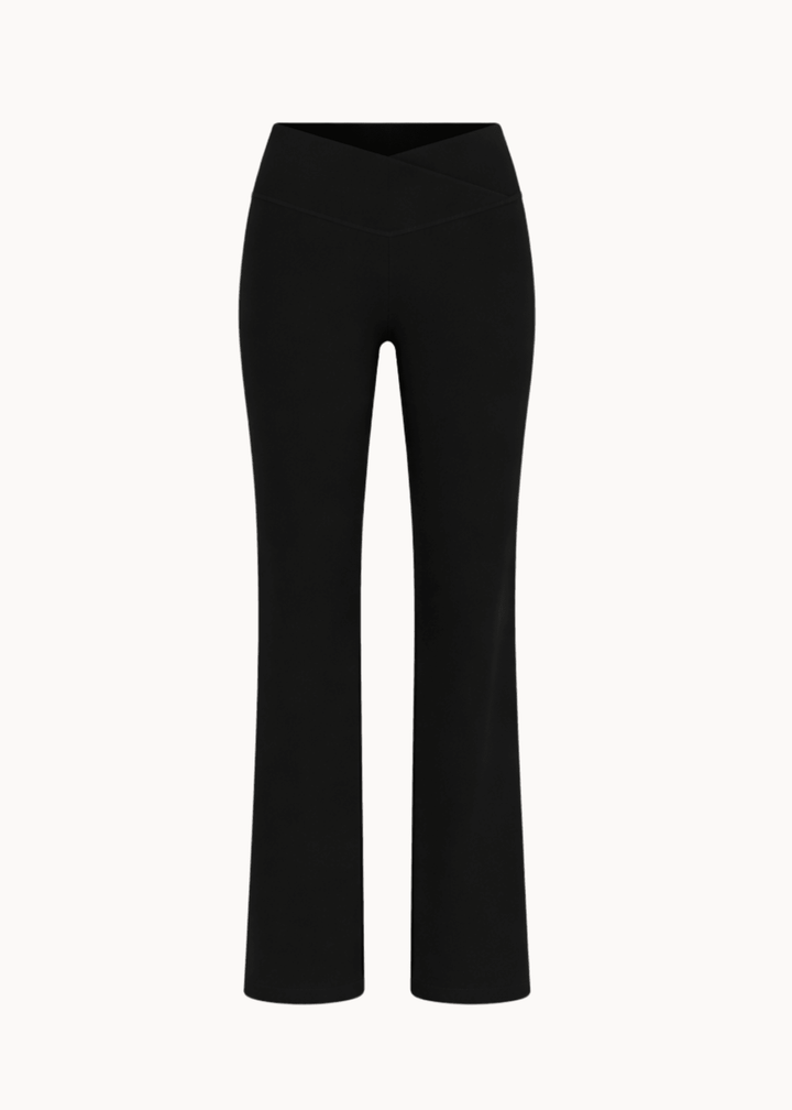 Active Straight Wrap Tights - Sort - ByStenholt.dk