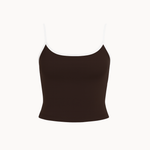 Active Strap Tanktop - Mørkebrun - ByStenholt.dk