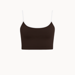 Active Strap Top - Mørkebrun - ByStenholt.dk